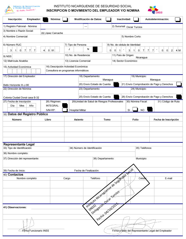 INSCRIPCION EMPRESA SEGURIDAD SOCIAL inscripcion empresa seguridad social: